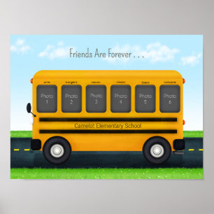 Bästa vänner för Ram-Anpassningsbarna i School Bus Poster