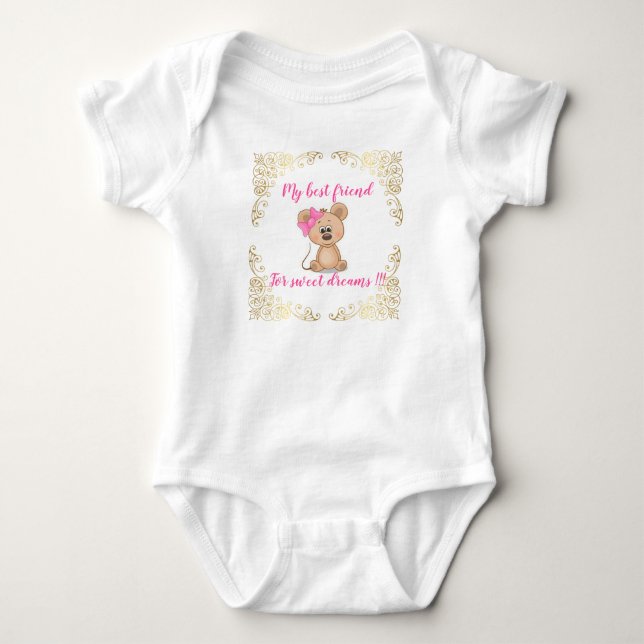 Bästa vänner för söta drömmar t shirt (Framsida)