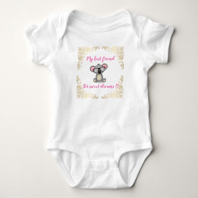 Bästa vänner för söta drömmar t shirt (Framsida)
