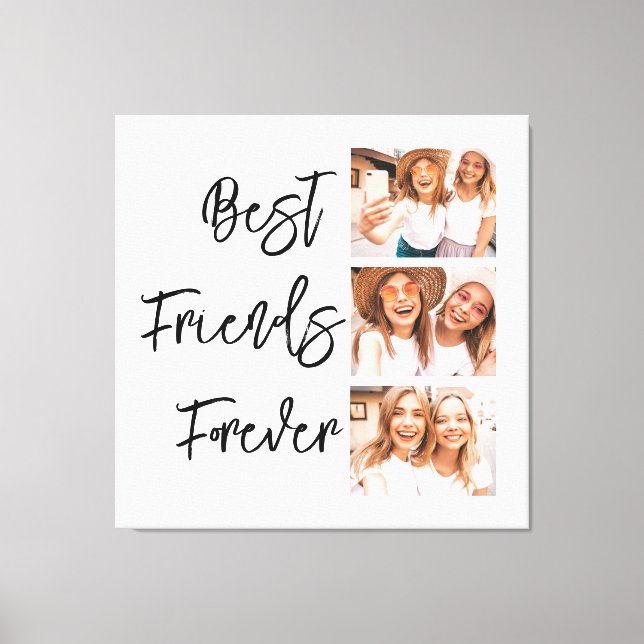 Bästa vänner för Vänskapen - Gift Photo Collage Canvastryck (Framsida)