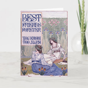 Bästa vänner för Vintagen Kort