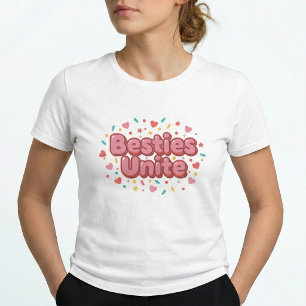 Bästa vänner förenas Y2K Vänskap BFF Matchande T-S T Shirt