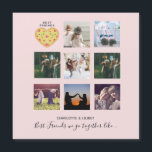 Bästa Vänner Foto Collage Gåvor Dammt Rosa PIZZA V<br><div class="desc">Super söt "vi passar ihop som pizzbitar" rolig fotokollagepresent med tema bästa vänner. Perfekt present till din BFF på Vännernas dag, på födelsedagen, julen eller som en avskedspresent eller en present för att visa att du saknar någon. Lägg till foton från er vänskap som visar roliga stunder, semestrar, spel, sport,...</div>