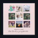 Bästa Vänner Foto Collage Manet Bläckfisk Anpassad<br><div class="desc">Super söt "vi passar ihop som maneter och bläckfisk" rolig fotokollagepresent med tema bästa vänner. Perfekt present till din BFF på Vännernas dag, på födelsedagen, julen eller som en avskedspresent, en souvenir när du saknas. Lägg till foton från er vänskap som visar roliga stunder, semestrar, spel, sport, dela på hobby,...</div>