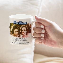 Bästa vänner-foto kaffemugg