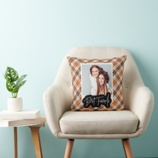 Bästa vänner Fotoblomma har fyllts i Kudde