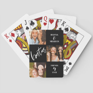 Bästa vänner Fotokollage namn Casinokort