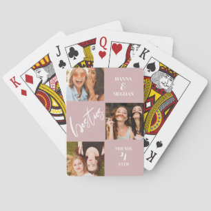 Bästa vänner Fotokollage namn Casinokort