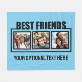 Bästa vänner, foton, anpassningsbar och färg fleecefilt