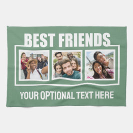 Bästa vänner, foton, anpassningsbar och färg kökshandduk