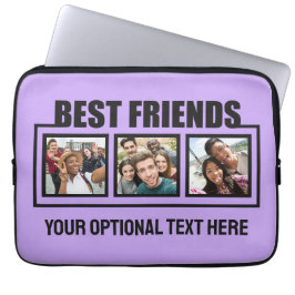 Bästa vänner, foton, anpassningsbar och färg laptop fodral
