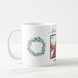 Bästa vänner fotot namn eucalyptus greenery kaffemugg