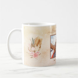 Bästa vänner fotot namn pampas-gräs ro guld kaffemugg