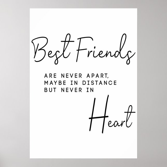 Bästa vänner Gift för henne Poster (Framsidan)