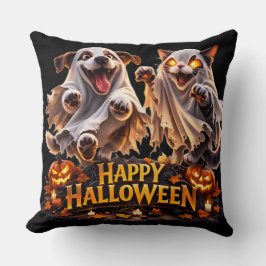 Bästa vänner glad Halloween-dekoration Kudde