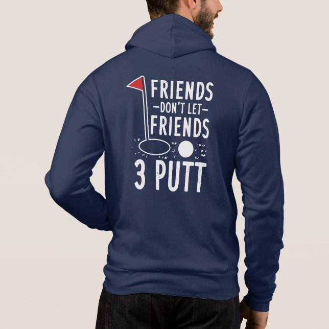 Bästa vänner Golfing Partners - praktisk Novelty T Shirt (Baksida)