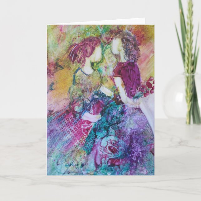 "Bästa vänner"-hälsningskort Kort (Framsida)