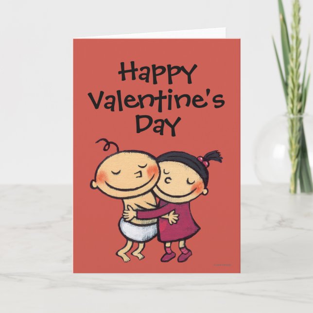 Bästa vänner Hugger Helgkort (Framsida)