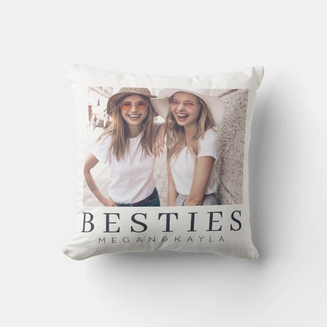 Bästa vänner inom BFF-foto med minimalistisk moder Kudde (Framsida)