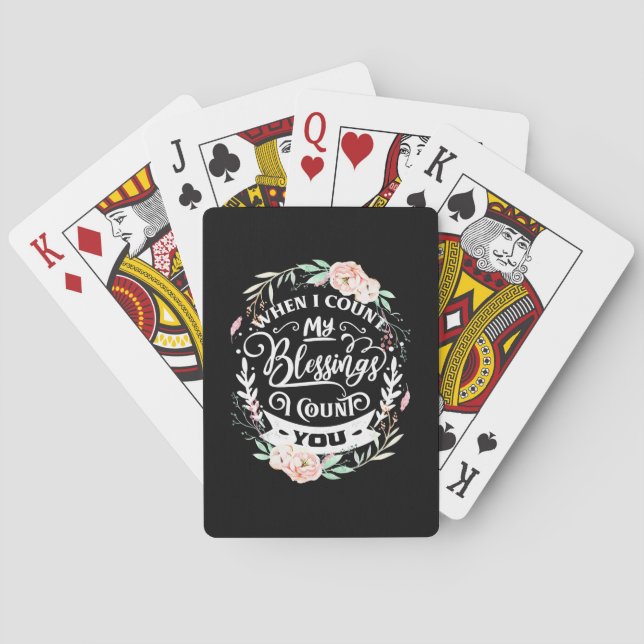 Bästa vänner jag räknar dig casinokort (Baksidan)