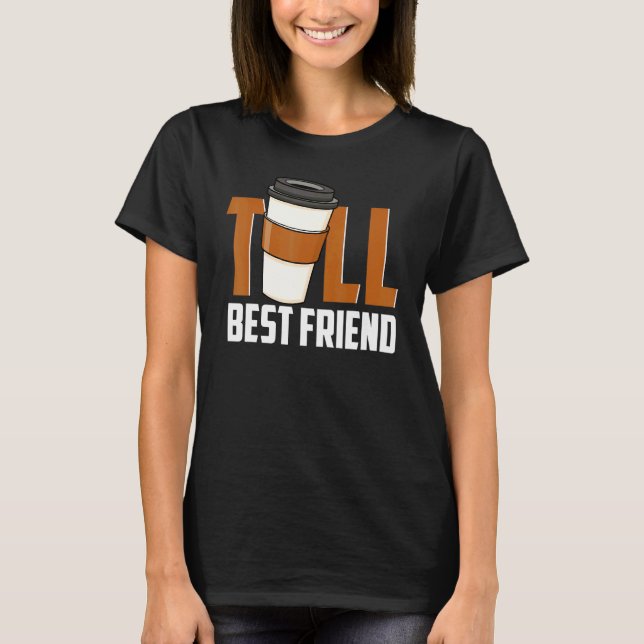 Bästa Vänner Kaffe Designs Designs T Shirt (Framsida)