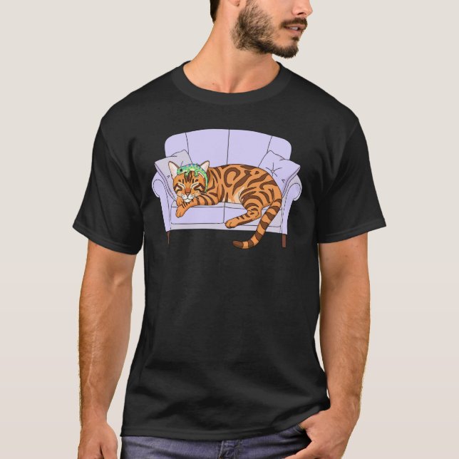 Bästa vänner katt och gecko t shirt (Framsida)