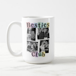 Bästa Vänner Klubben Anpassad Fotokollage Kaffemugg