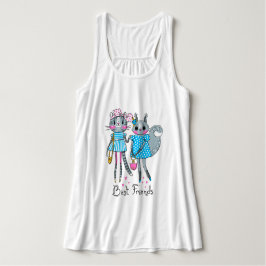 Bästa vänner linne med racerback 