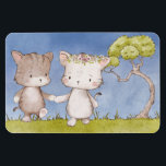 Bästa vänner Magnet<br><div class="desc">Bekvämt kattunge som går genom livet hand i hand. Perfekt för bröllop-souvenirer,  bröllopsgåvor eller bara en vänskap. Dessa förtjusande kattunge kommer att göra er dag,  de är söta och förtjusande.</div>