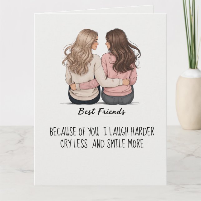 Bästa vänner-mappat kort - Anpassningsbarnas baksi (Framsida)