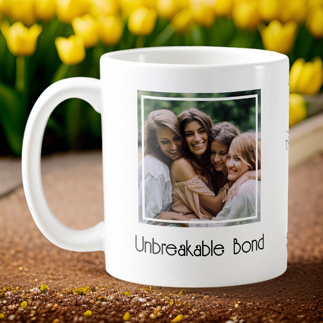 Bästa vänner - obrytbart obligationsfoto kaffemugg (Skapare uppladdad)