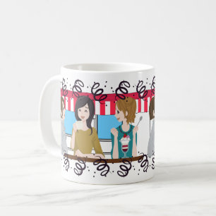 Bästa vänner och Café Vibes Kaffemugg