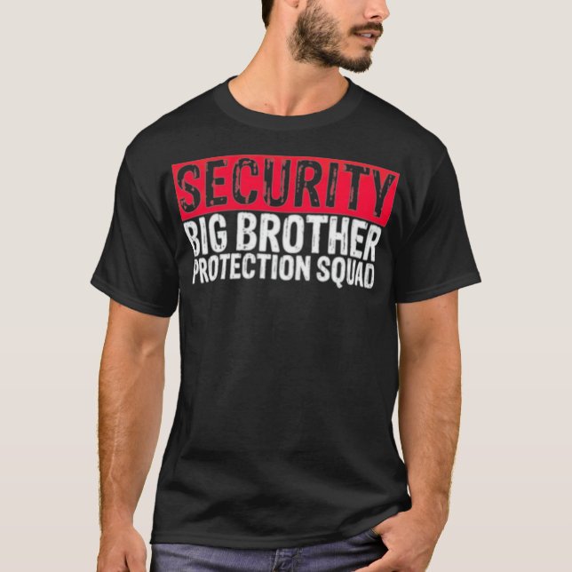 Bästa vänner på Security Big Brother Protection Sq T Shirt (Framsida)