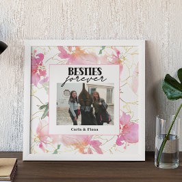 Bästa vänner PHOTO Gift-Rosa Poster