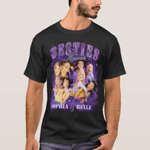Bästa vänner Retro Y2K Bootleg-Foton Lila Rap-Tröj T Shirt
