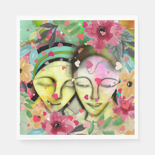 Bästa vänner-samling pappersservett (Framsidan)