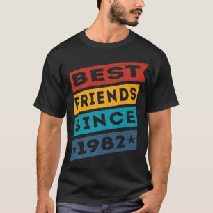 Bästa vänner sedan 1982 BFF-Besties T Shirt