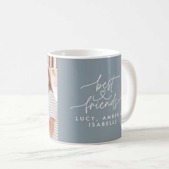 Bästa vänner - skript för fotofoto elegant - dammi kaffemugg (Framsida höger)
