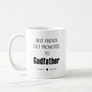 Bästa vänner som befordras till Godfather Frieri Kaffemugg