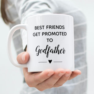Bästa vänner som befordras till Godfather Frieri Kaffemugg