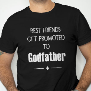 Bästa vänner som befordras till Godfather Frieri T Shirt