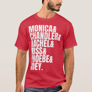 Bästa vänner som Rachel Ross Joey Monica Chandler T Shirt