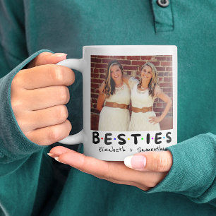 Bästa vänner Söt Chic Bästa vänner BFF Selfie Foto Kaffemugg