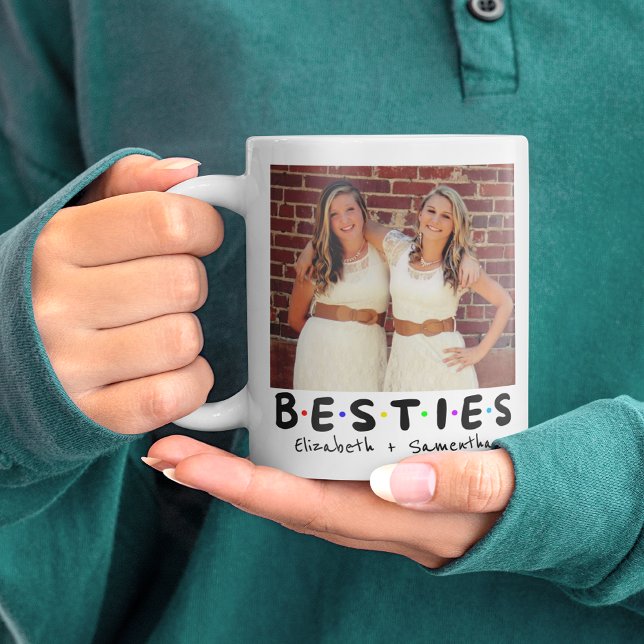 Bästa vänner Söt Chic Bästa vänner BFF Selfie Foto Kaffemugg (Skapare uppladdad)