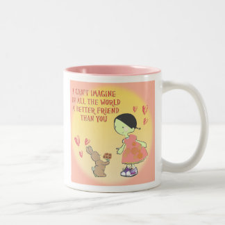 bästa vänner Två-Tonad mugg