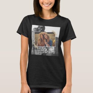 Bästa vänner Vintage-foto Bästa kompis födelsedag T Shirt