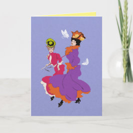 Bästa vänner Vintagen Kvinnor gör narr Kort