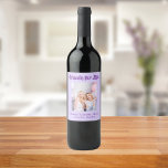 Bästa vänner violett lila-foto namn party vinflaska etikett<br><div class="desc">En gåva till din eller dina bästa vänner för en födelsedagsfest,  en Möhippa,  jul eller ett speciellt evenemang. Lila text: Vänner för livet,  skriven med ett skript från trendig stil. Anpassa och använda ditt eget foto och namn Violet,  lavender färgad,  färg.</div>
