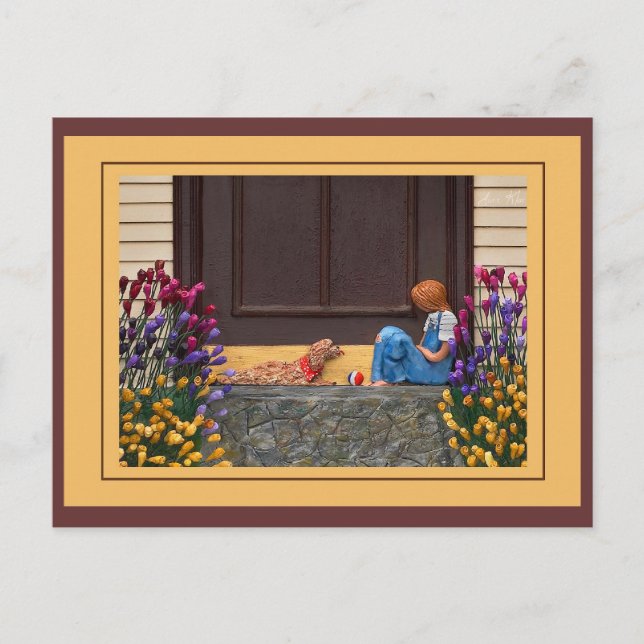 Bästa vänner-vykort vykort (Framsida)