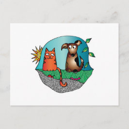 Bästa vänner-vykort vykort